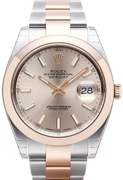 Rolex Datejust 41 126301 41mm Rose gold and Stainless steel Rose