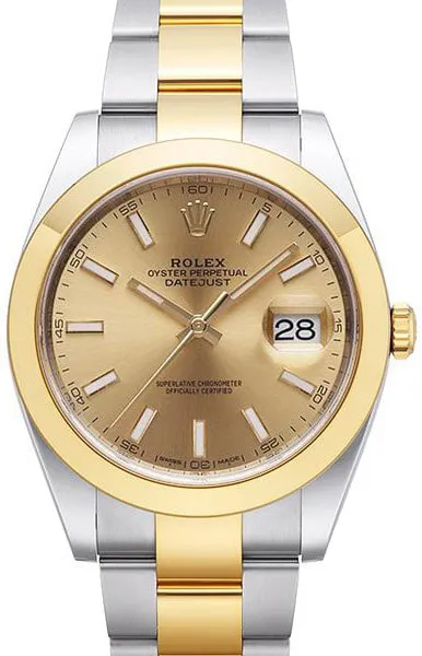 Rolex Datejust 41 126303 41mm Yellow gold and Stainless steel Champagne