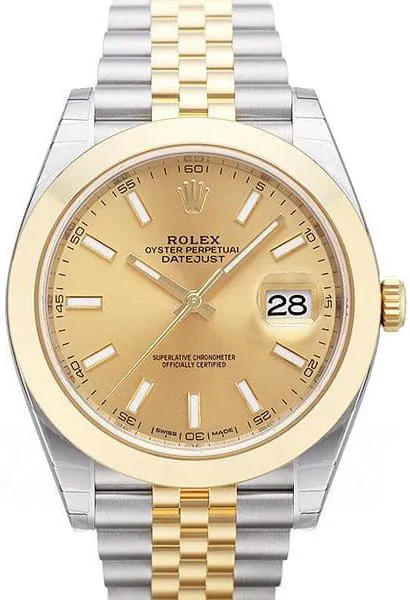 Rolex Datejust 41 126303 41mm Yellow gold and Stainless steel Champagne