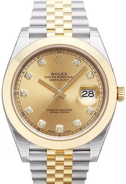 Rolex Datejust 41 126303 41mm Yellow gold and Stainless steel Champagne