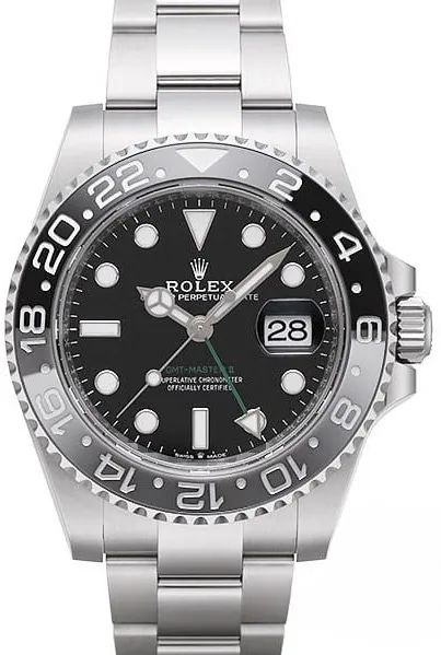 Rolex GMT-Master II 126710GRNR 40mm Ceramic and Stainless steel Black