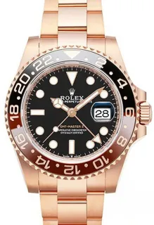 Rolex GMT-Master II, “Root Beer" 126715CHNR Everose gold Black