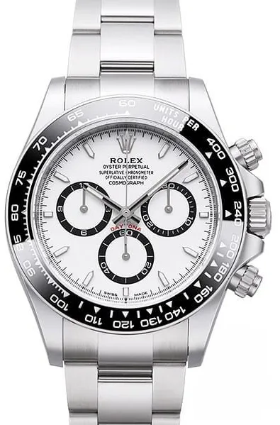 Rolex Daytona 126500LN 40mm Ceramic and Stainless steel White