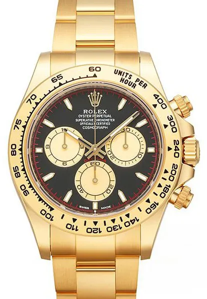 Rolex Daytona 126508 40mm Yellow gold Black