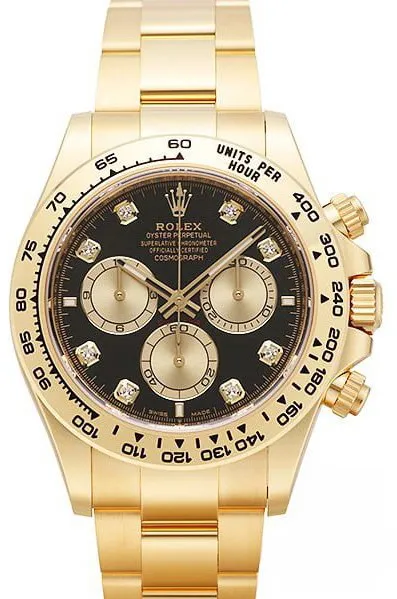 Rolex Daytona 126508 40mm Yellow gold Black