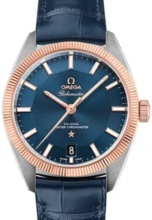 Omega Constellation 130.23.39.21.03.001 39mm Stainless steel$18kt rose gold Blue