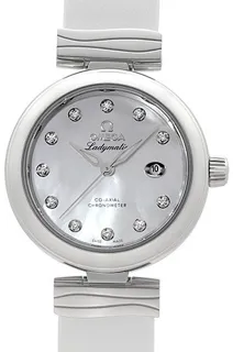 Omega De Ville Ladymatic 425.32.34.20.55.002 34mm Stainless steel White