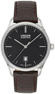 Union Glashütte Viro Date D011.407.16.051.00 Stainless steel Black