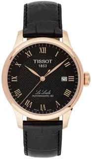 Tissot Le Locle T0064073605300 Rose gold and Stainless steel Black