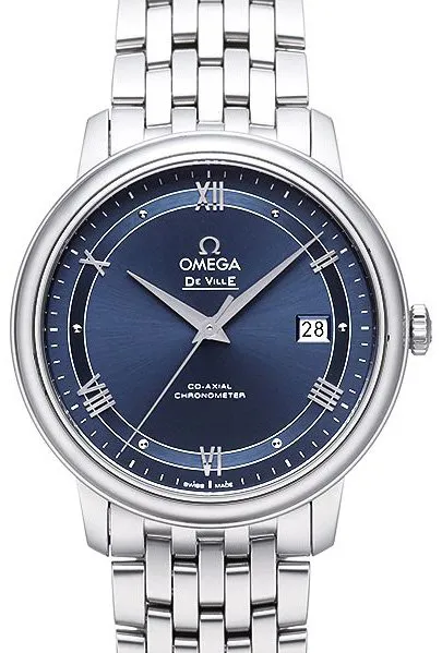 Omega De Ville 424.10.40.20.03.002 39.5mm Stainless steel Blue