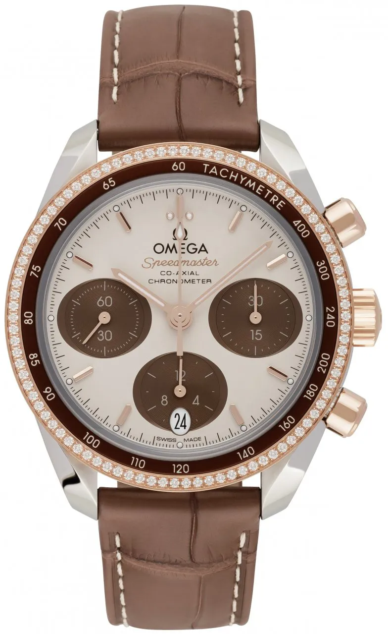 Omega Speedmaster 324.28.38.50.02.002 38mm Rose gold and Stainless steel Brown