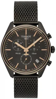 Tissot T-Classic T101.417.23.061.00 Rose gold and Stainless steel Gray