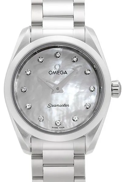 Omega Aqua Terra 220.10.28.60.55.001 28mm Stainless steel White