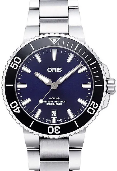 Oris Aquis 01 733 7732 4135-07 8 21 05PEB 39.5mm Ceramic and Stainless steel Blue