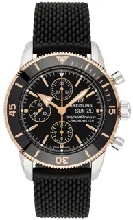 Breitling superoc U13313121B1S1 Stainless steel and Red gold Black