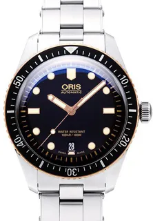 Oris Divers Sixty Five 01 733 7707 4354-07 8 20 18 Bronze and Stainless steel Black