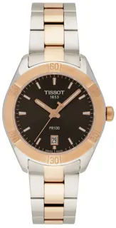 Tissot T-Classic T101.910.22.061.00 Rose gold and Stainless steel Gray