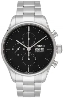 Union Glashütte Viro Chronograph D011.414.11.051.00 Stainless steel Black