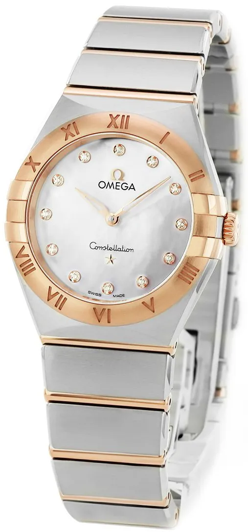 Omega Constellation 131.20.28.60.55.001 28mm Rose gold and steel Mother-of-pearl