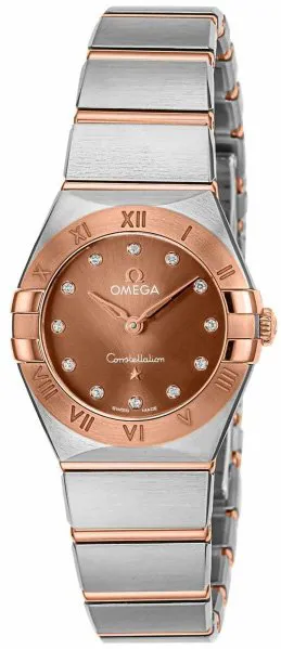 Omega Constellation 131.20.25.60.63.001 25mm Rose gold and steel Brown