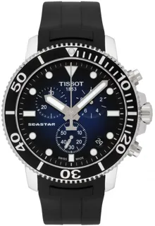 Tissot Seastar T120.417.17.041.00 Stainless steel Black