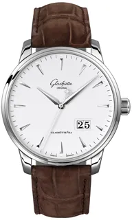 Glashütte Senator Excellence Panorama Date 1-36-03-05-02-02 42mm Stainless steel White