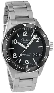 Glashütte SeaQ Panorama Date 1-36-13-01-80-70 Stainless steel Black