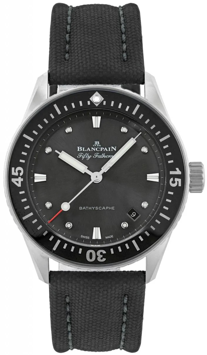 Blancpain Fifty Fathoms 5100B-1110-B52A 38mm Stainless steel Gray meteor