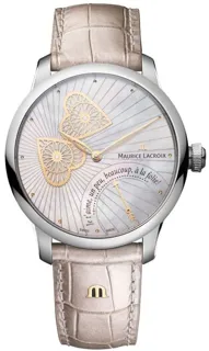 Maurice Lacroix Masterpiece MP6068-SS001-160-1 Stainless steel White