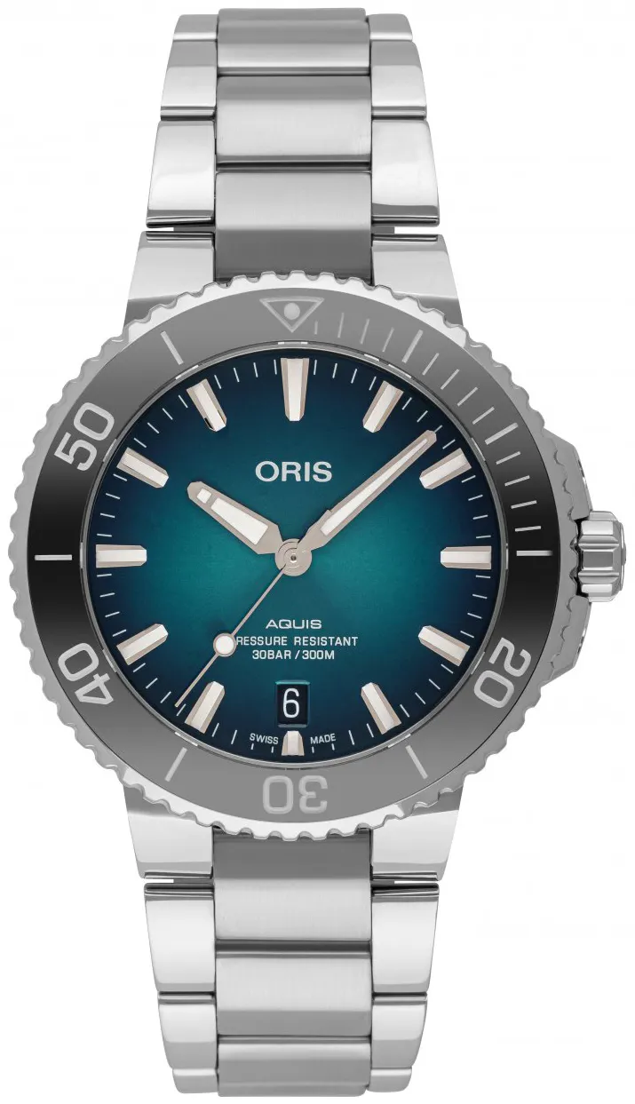 Oris Aquis 01 733 7732 4155-07 8 21 05PEB 39.5mm Stainless steel Blue