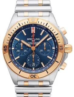 Breitling Chronomat UB0134101C1U1 Rose gold and Stainless steel Blue