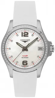 Longines Conquest V.H.P. L3.316.0.87.9 Stainless steel White