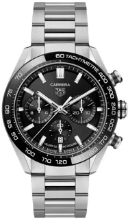 TAG Heuer Carrera Calibre HEUER 02 Automatic Chronograph CBN2A1B.BA0643 Ceramic and Stainless steel Black