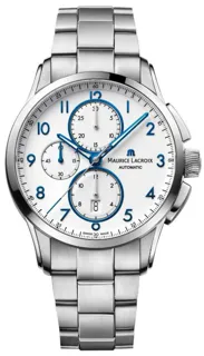 Maurice Lacroix Pontos Chronographe PT6388-SS002-120-1 Stainless steel White