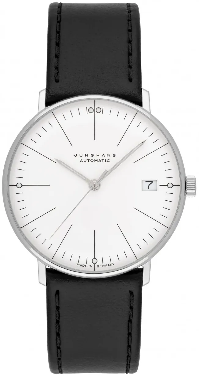 Junghans max bill 27/4105.02 34mm Stainless steel White