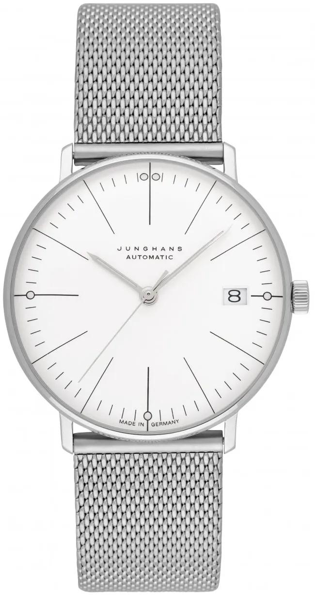 Junghans max bill 27/4106.46 34mm Stainless steel White
