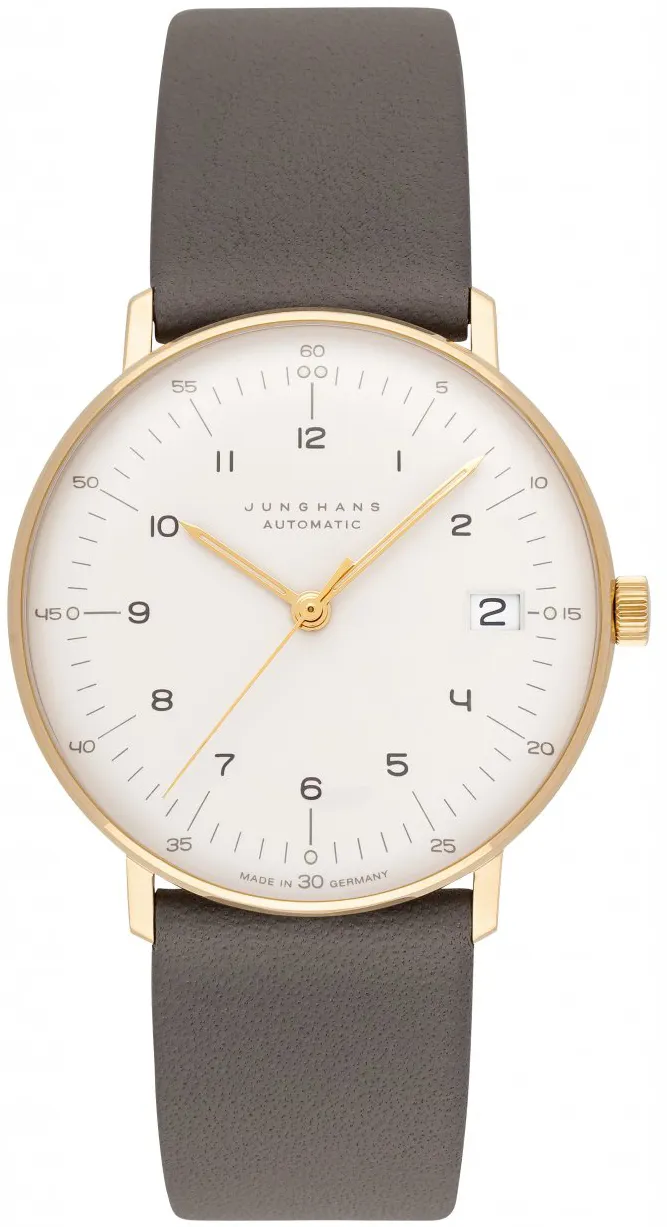 Junghans max bill 27/7108.02 34mm Yellow gold White