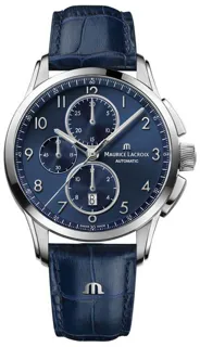 Maurice Lacroix Pontos Chronographe PT6388-SS001-420-4 Stainless steel Blue