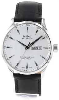 Mido Multifort M038.431.16.031.00 Stainless steel White