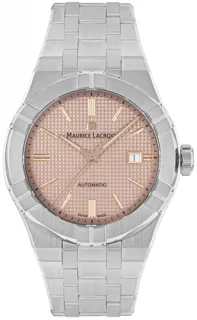 Maurice Lacroix Aikon Automatic AI6008-SS002-730-1 Stainless steel Pink and Salmon