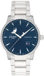 Glashütte Senator 1-36-04-04-02-71 Stainless steel Blue