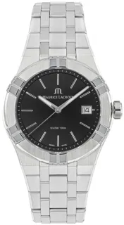 Maurice Lacroix Aikon Quartz AI1108-ss002-330-1 Stainless steel Black