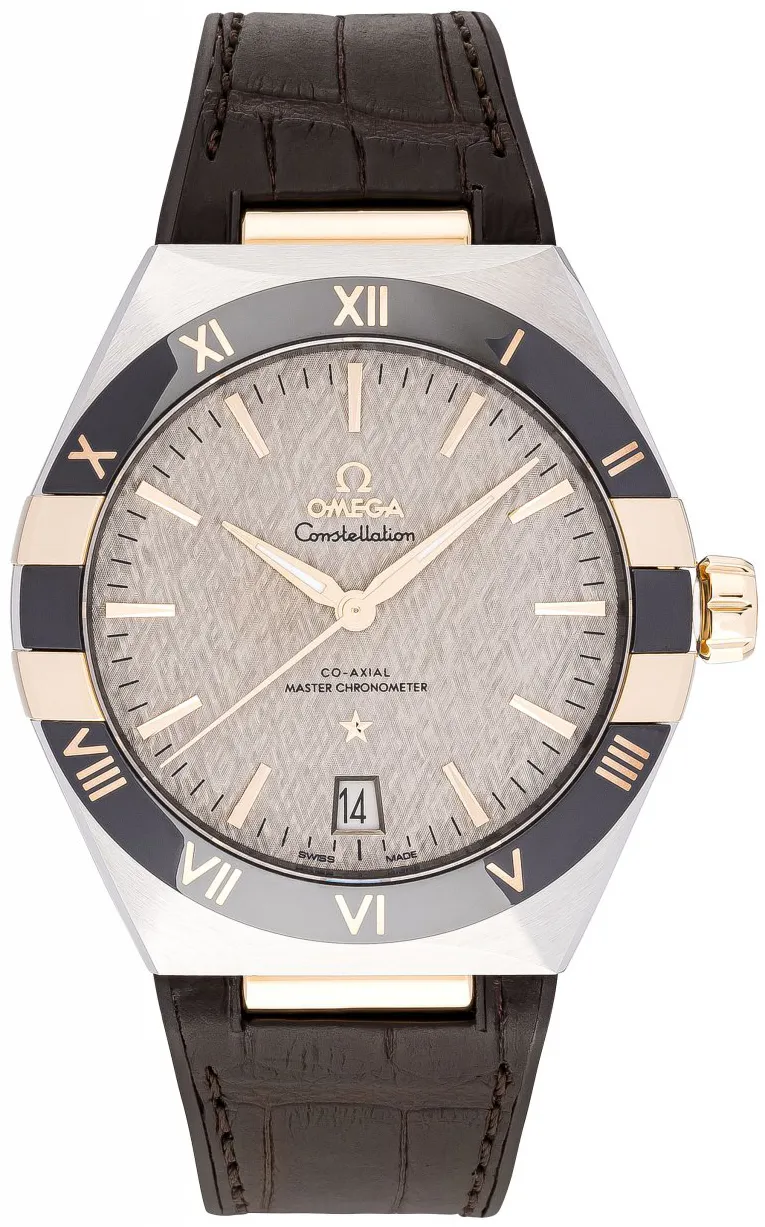 Omega Constellation 131.23.41.21.06.002 41mm Yellow gold and stainless steel Gray