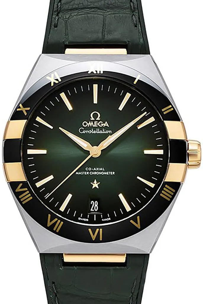 Omega Constellation 131.23.41.21.10.001 41mm Yellow gold and stainless steel Green