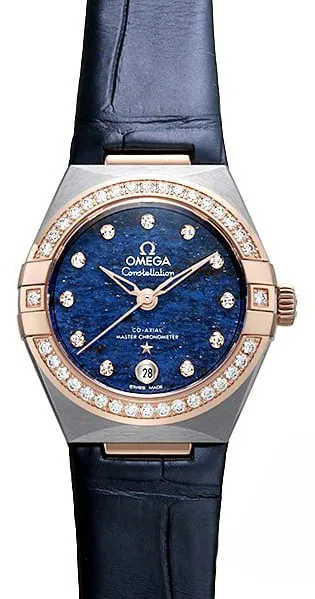 Omega Constellation 131.28.29.20.99.003 29mm Rose gold and steel Blue