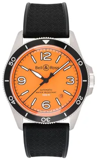 Bell & Ross Vintage BRV292-O-ST/SRB Stainless steel Orange