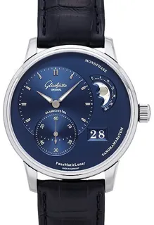 Glashütte PanoMaticLunar 1-90-02-46-32-61 Stainless steel Blue