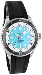 Breitling superoc A17376211L2S1 44mm Stainless steel Turquoise