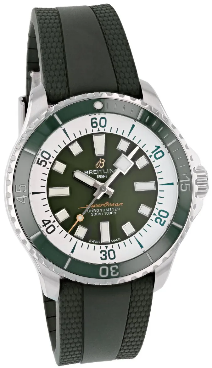 Breitling Superocean A17376A31L1S1 44mm Stainless steel Green