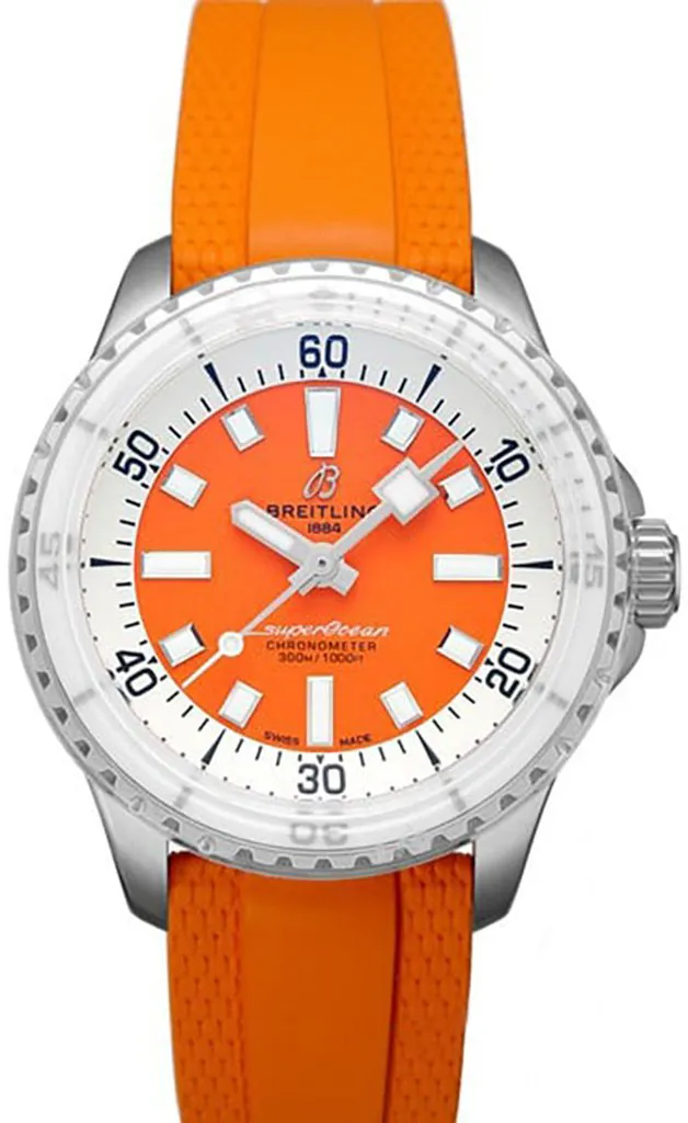 Breitling Superocean A17377211O1S1 36mm Stainless steel Orange